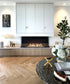 Ecosmart Fire Flex 60BY.BXR Bay Fireplace Insert - Black Finish / Black Burner - ESF.FX.60BY.BXR.B
